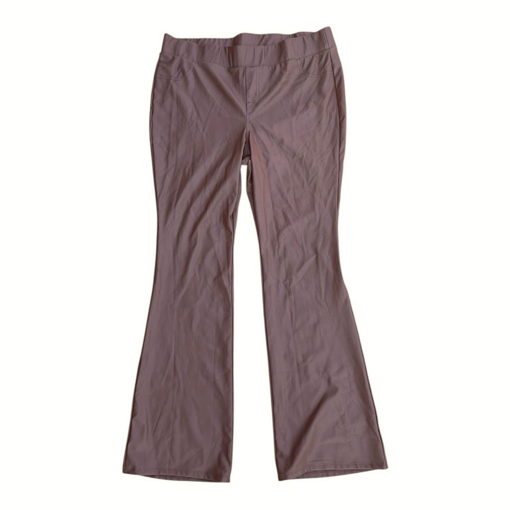 Torrid Full Length Slim Boot Faux Leather Brown Legging - Picture 3 of 6